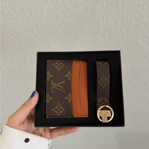 Louis Vuitton Patterned Card Holder & Keychain